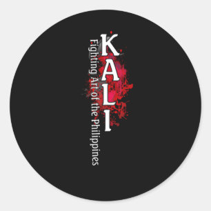 Sticker Rond Stick Filio Kali Escrima