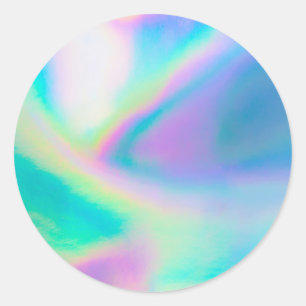 Sticker Rond Stick rond classique tendance Faux Holographique