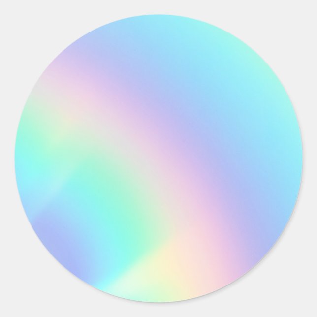Sticker Rond Stick rond classique tendance Faux Holographique (Devant)