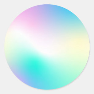 Sticker Rond Stick rond classique tendance Faux Holographique