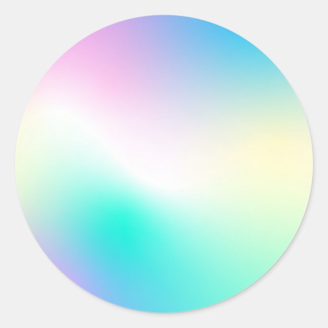 Sticker Rond Stick rond classique tendance Faux Holographique (Devant)
