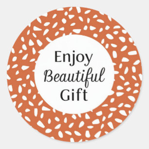 Sticker Rond Sticke Rond Classique Profitez d'une belle concept
