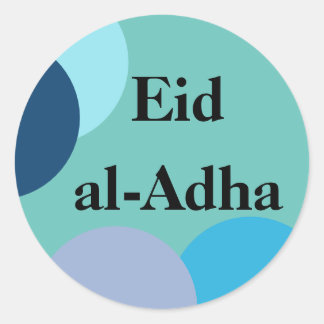 Sticker Rond Sticker, Aïd al-adha, musulman, islamique, Aïd mou