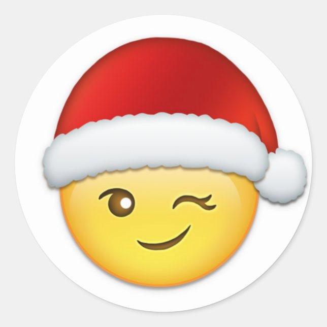 STICKER ROND **STICKER DE NOËL DE PÈRE NOËL*** (Devant)