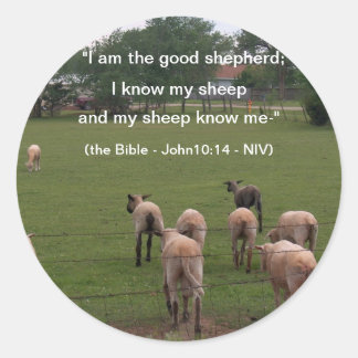 Sticker Rond Stickers/Moutons