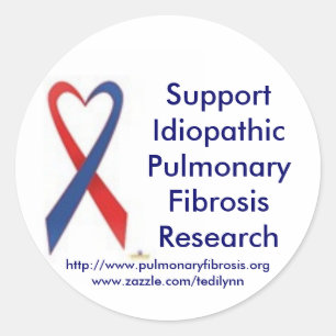 Sticker Rond Sticleur de fibrose pulmonaire