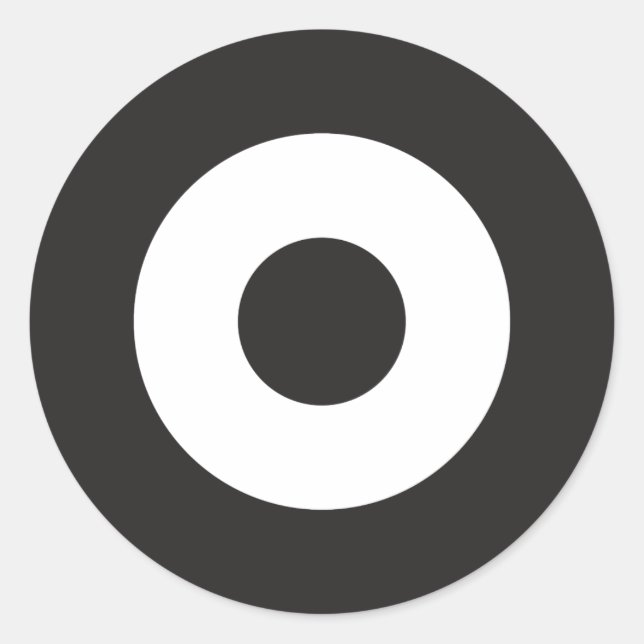 Sticker Rond Sticleur rond à deux tons (Devant)