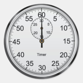 Sticker Rond Sticleur rond simple Stopwatch
