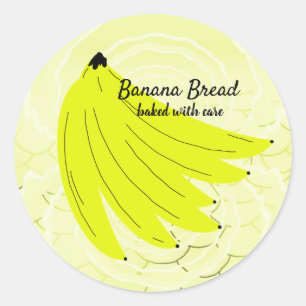 Sticker Rond Sticulation ronde à pain bananier fait maison