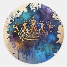 Sticule de phoque de couronne d'aquarelle Regal