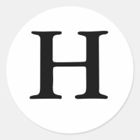 Sticule de phoque Mariage Monogramme H