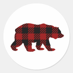 Sticker Rond Sticule d'ours plaquée de buffle