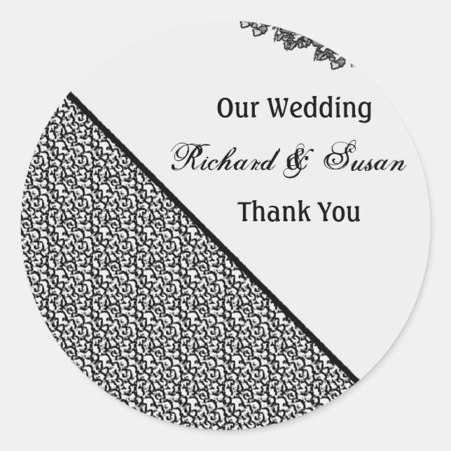 Sticker Rond stikers à mariage (Devant)