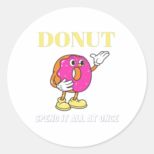 Sticker Rond Stimulateur de donut (Devant)