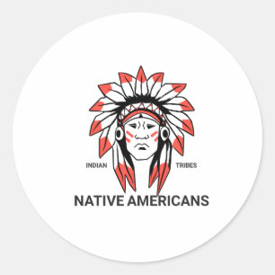 Sticker Rond Stimulateurs amérindiens
