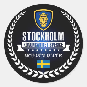 Sticker Rond Stockholm