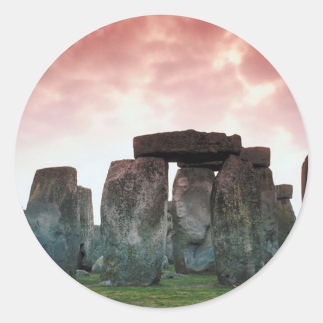 Sticker Rond Stonehenge (Devant)