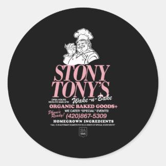 Sticker Rond Stoney Tony