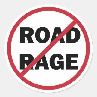 Sticker Rond Stop Road Rage