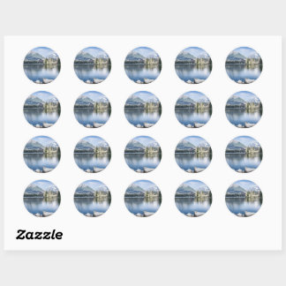 Sticker Rond Strbske Pleso, High Tatras, Slovakia,