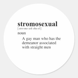 STICKER ROND STROMOSEXUEL