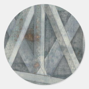 Sticker Rond Structure industrielle Pont