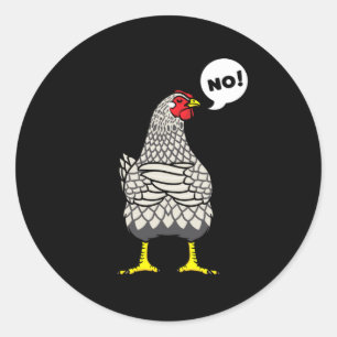 Sticker Rond Stubborn Wyandotte