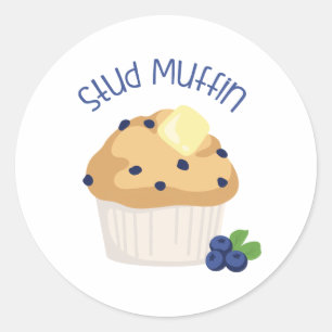 Sticker Rond Stud Muffin