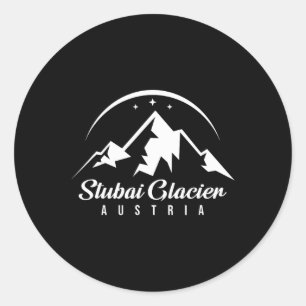 Sticker Rond Stui Glacier Autriche Station de ski Ski Snowboard