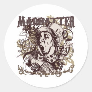 Sticker Rond Style Carnivale De Hacheur Mad