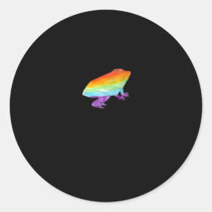 Sticker Rond Style Classique Gay Grenouille Goblincore