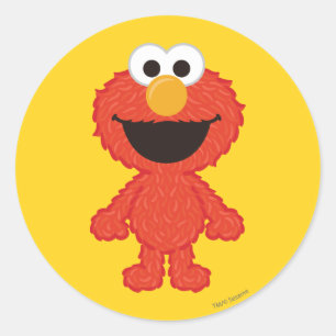 Sticker Rond Style de laine Elmo