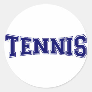 Sticker Rond Style de l'université de tennis