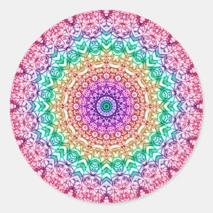 Sticker Rond Style G379 de Mehndi de mandala d'autocollant