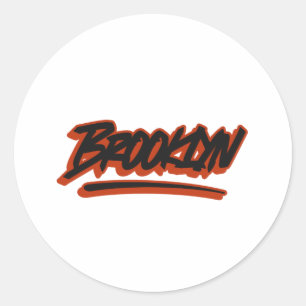 Sticker Rond Style Graffiti Brooklyn New York
