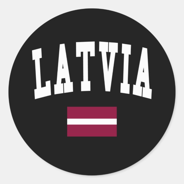 Sticker Rond Style Lettonie (Devant)