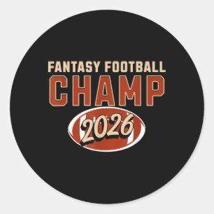 Sticker Rond Style Sportif de Football Sodasy Gagnant 2026