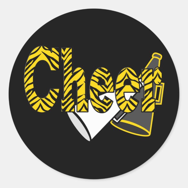 Sticker Rond Style Zebra (Devant)