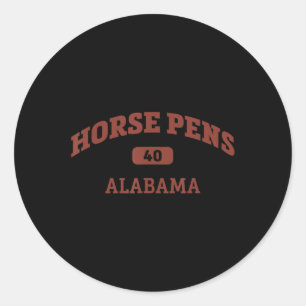 Sticker Rond Stylos à cheval 40 College Style Rock Espace Escal