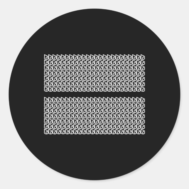 Sticker Rond Subtil 67 Six Seven Brainrot _3  (Devant)