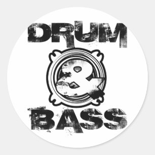 Sticker Rond Subwoofer de tambour et de basse