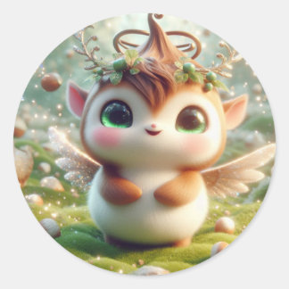 Sticker Rond Sucre Brown