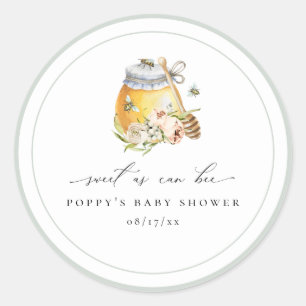 Sticker Rond Sucré comme peut être Baby shower