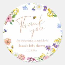 Sticker Rond Sucré Comme Peut Être Baby shower Merci