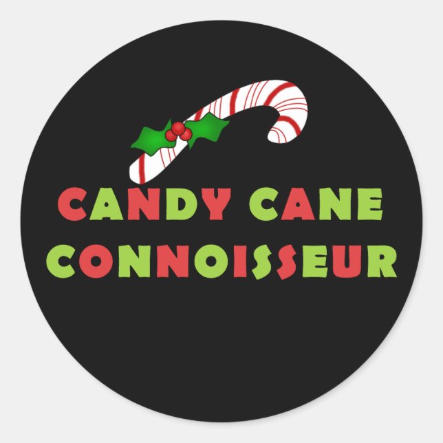 Sticker Rond Sucre de canne Connoisseur Vacances amusantes (Devant)