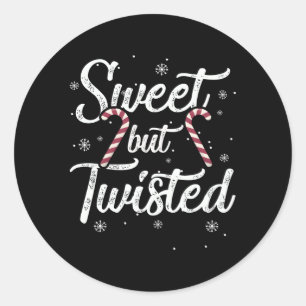 Sticker Rond Sucre de canne doux mais tordu S