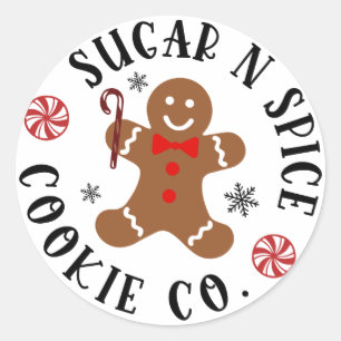 Sticker Rond Sucre et épices pain d'épice Cookie Co.