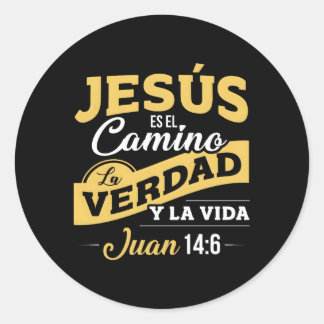Sticker Rond Sudadera Con Capucha Para Cristianos espagnol