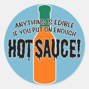 Sticker Rond Suffisamment De Sauce Chaude