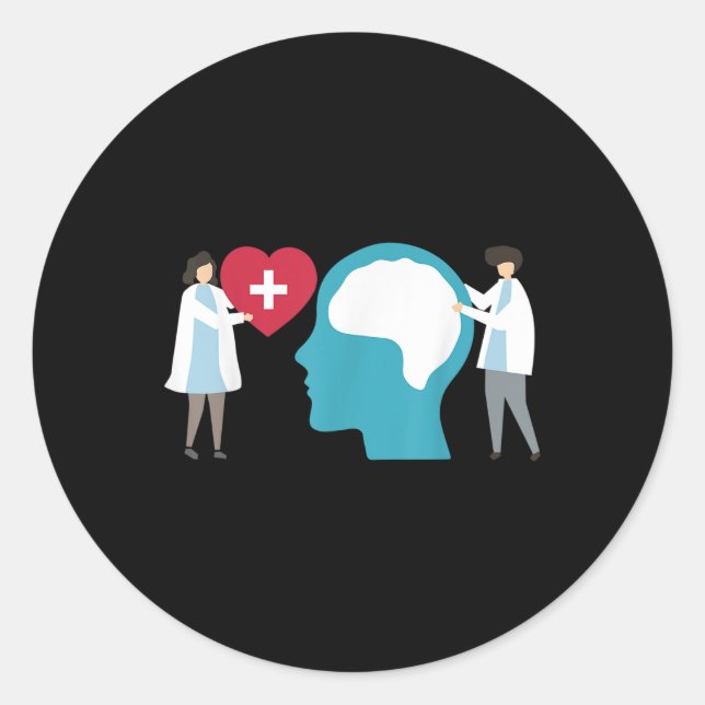 Sticker Rond Suicide Prevention - Mental Health Awareness 8  (Devant)